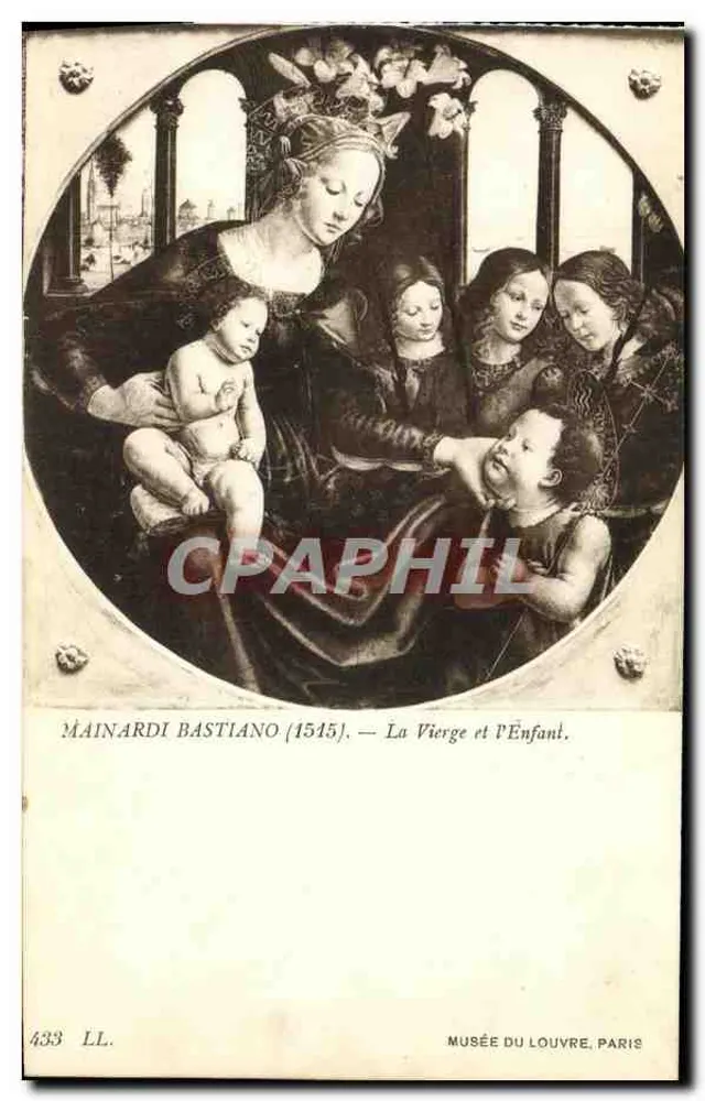 Die Jungfrau und das Kind — Werk von Mainardi Bastiano (1515) — Musée du Louvre, Paris - Vorderseite