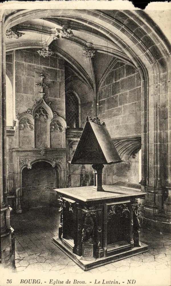 Bourg - Église de Brou - Le Lutrin - ND 36 - Recto