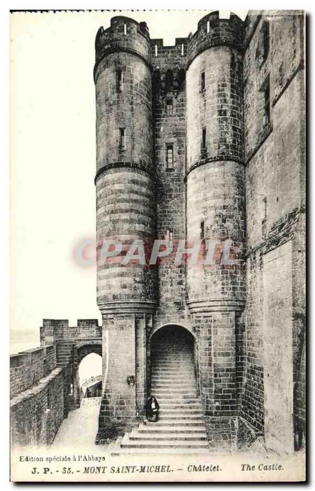 Mont Saint-Michel — A porta do castelo — J.P. - 35 - Frente