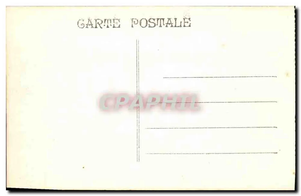 Marselha - Castelo de If — visão com véu — editor não identificado - Verso