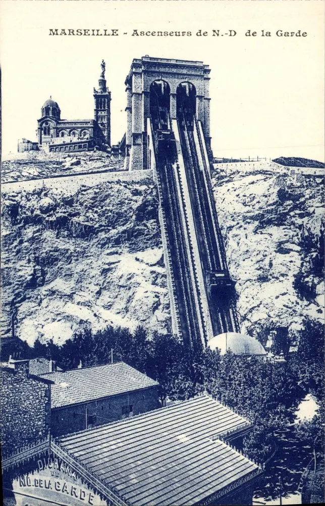 Marselha - Elevadores de N.-D. da Guarda — DICHAMA - Frente