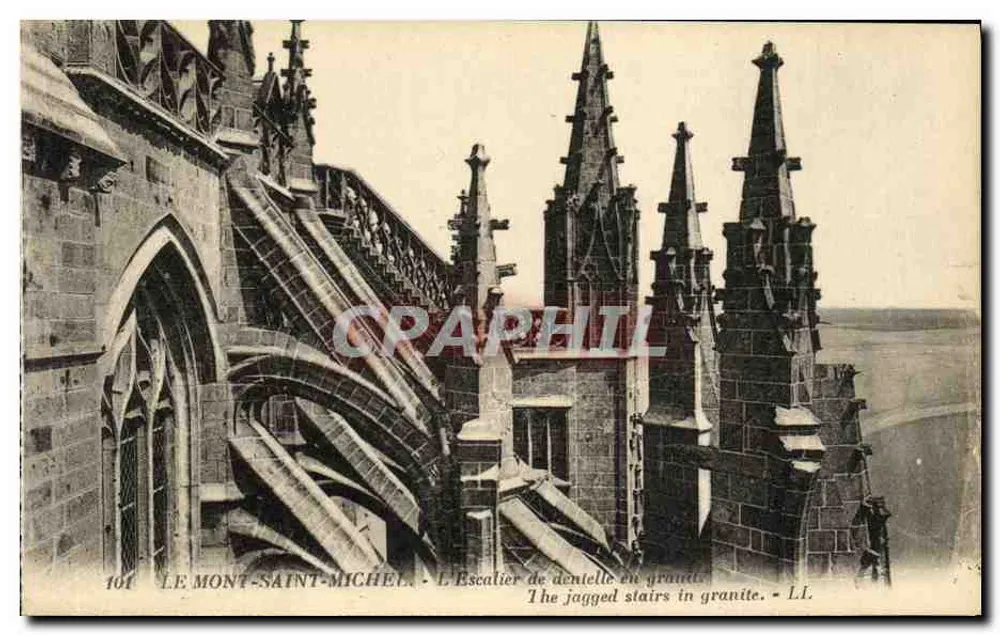 Mont Saint-Michel — Die Granit-Lace-Treppe — LL, n° 101 - Vorderseite