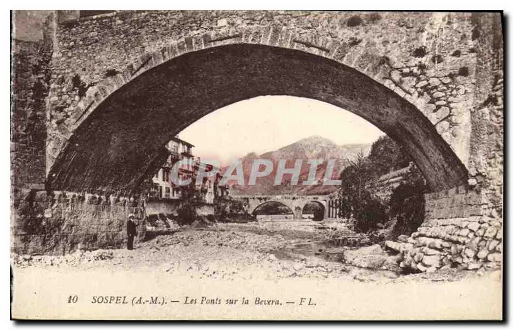 Sospel (A.-M.) — Os Pontes sobre a Bevera — F.L. - Frente