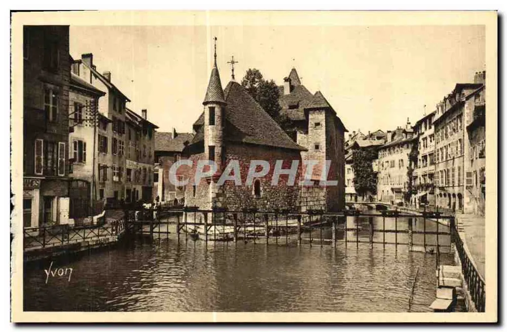 Annecy — Das Schloss der Insel und der Canal du Thiou — Éditions d'Art Yvon - Vorderseite