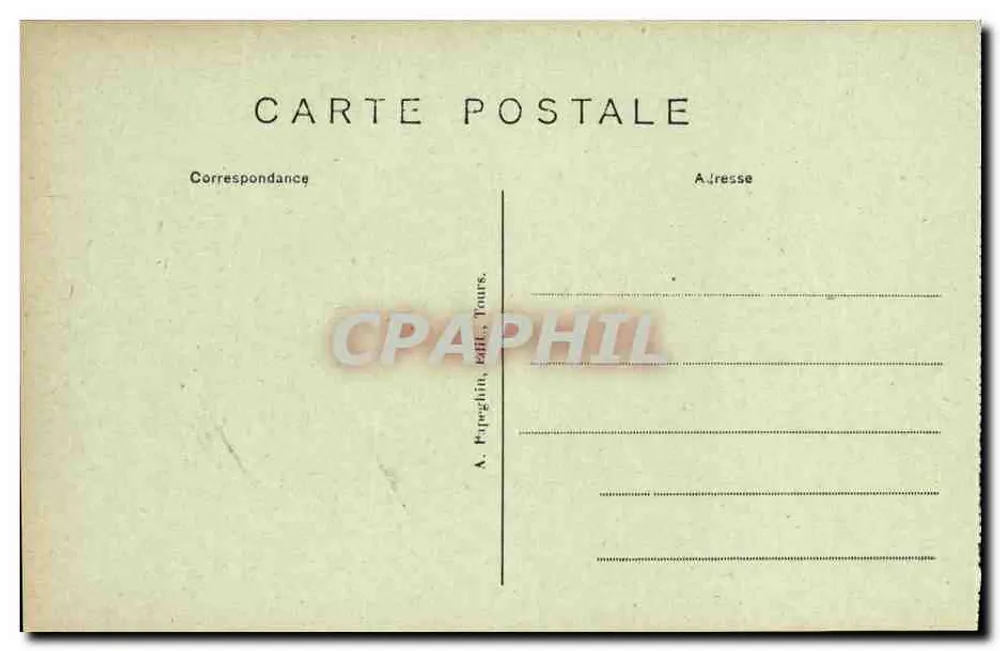 Loches — Castello Reale — Facciata Rinascimentale — A.P. - Verso