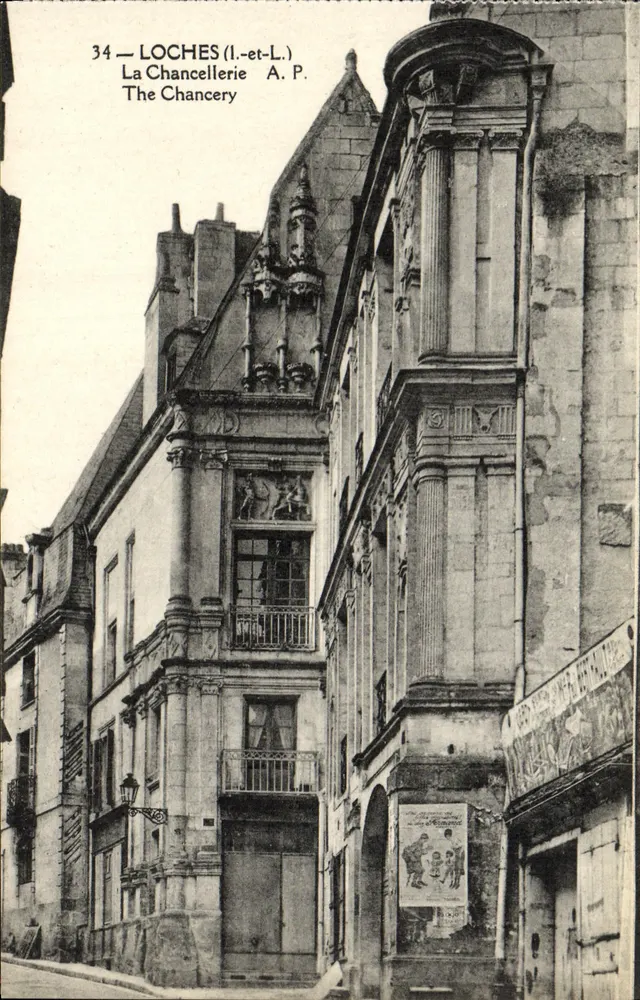 Loches (Loir-et-Cher) — A Vista da Chancelaria — A. P. (editora) - Frente