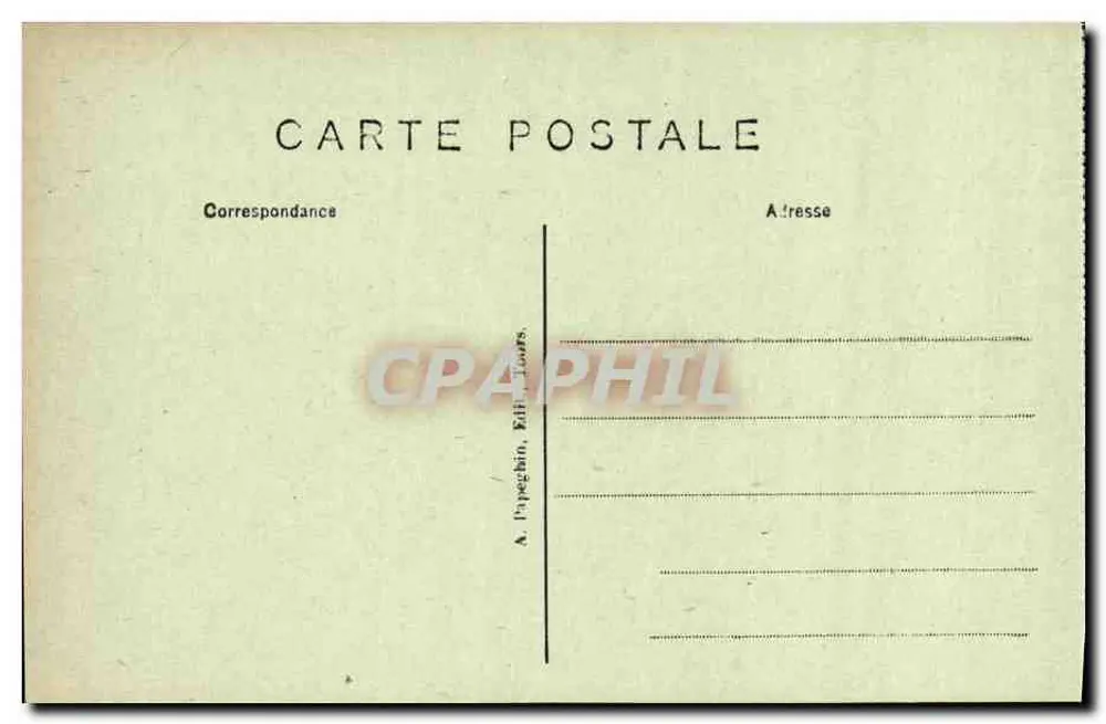 Loches (Loir-et-Cher) — A Vista da Chancelaria — A. P. (editora) - Verso