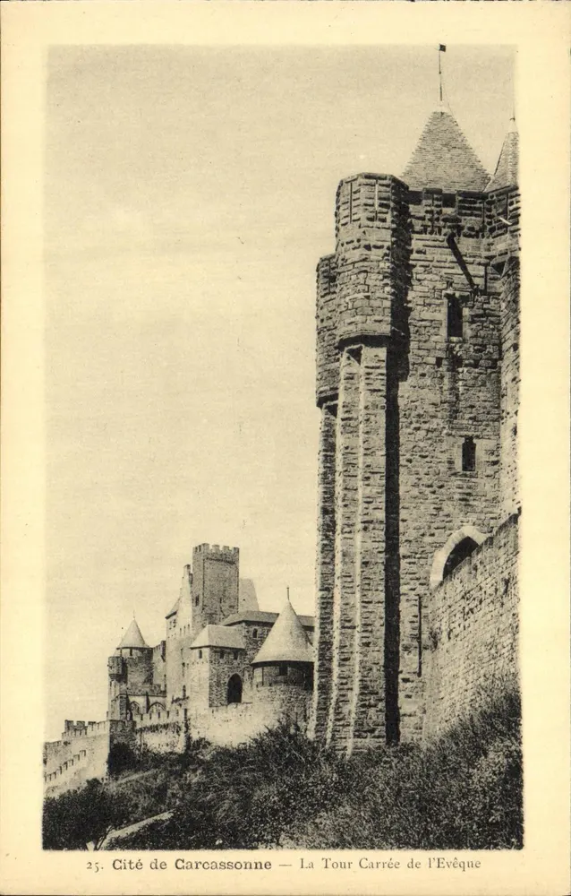 Cité de Carcassonne — La Tour Carrée de l'Évêque — Verlag nicht sichtbar, Nr. 25 - Vorderseite