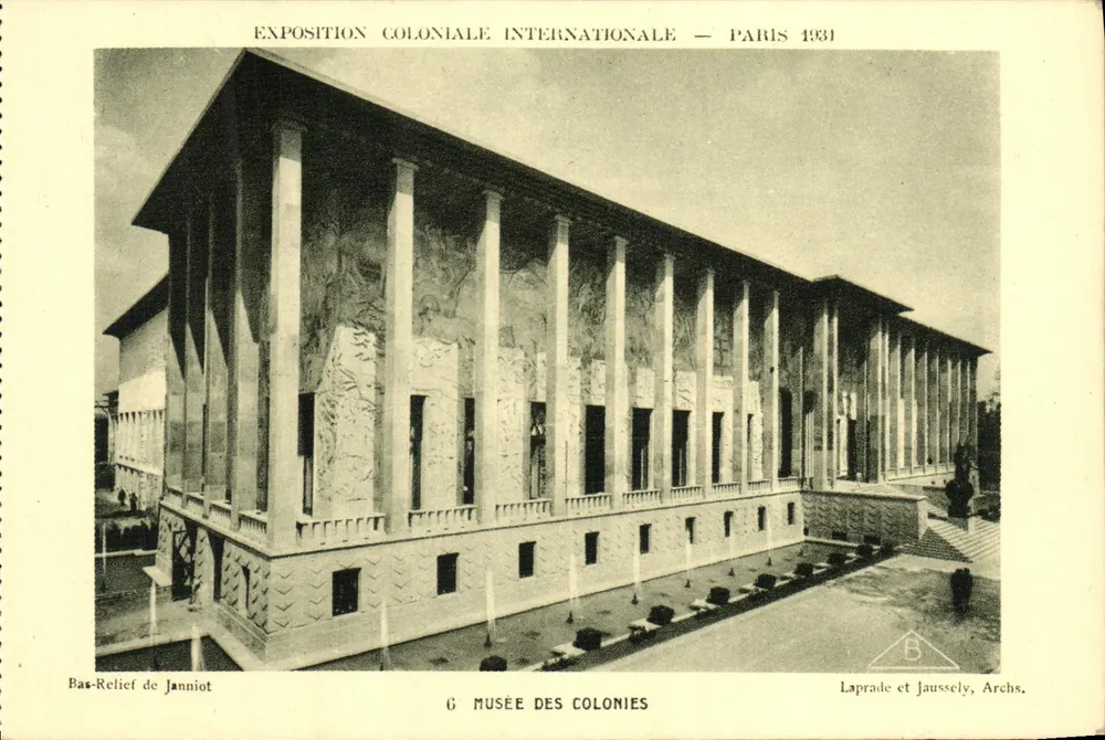Museum der Kolonien — Internationale Kolonialausstellung — Paris 1931 — Laprade et Jaussely, Archs. - Vorderseite