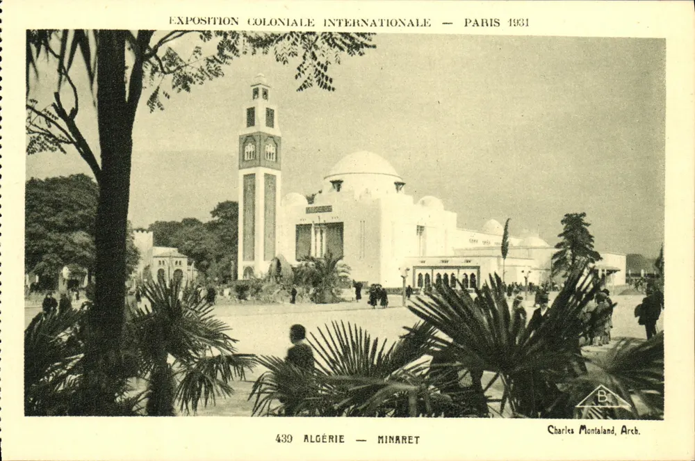 Algerien — Minaret — Internationale Kolonialausstellung — Paris 1931 - Vorderseite