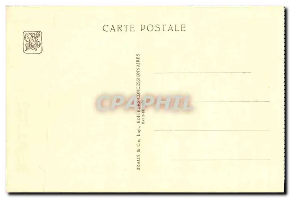 Pavillon der Palästina — Internationale Kolonialausstellung — Paris 1931 - Rückseite