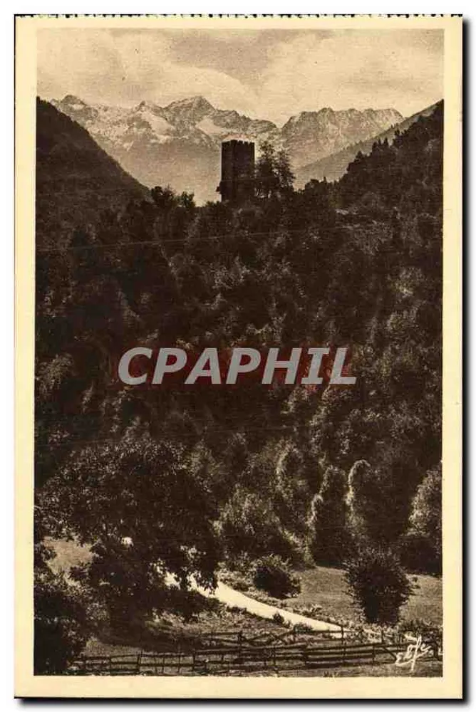 Luchon - Tour du Castelvill - Et Fond du Lys — Héliogravure Labouchère - Toulouse - Vorderseite