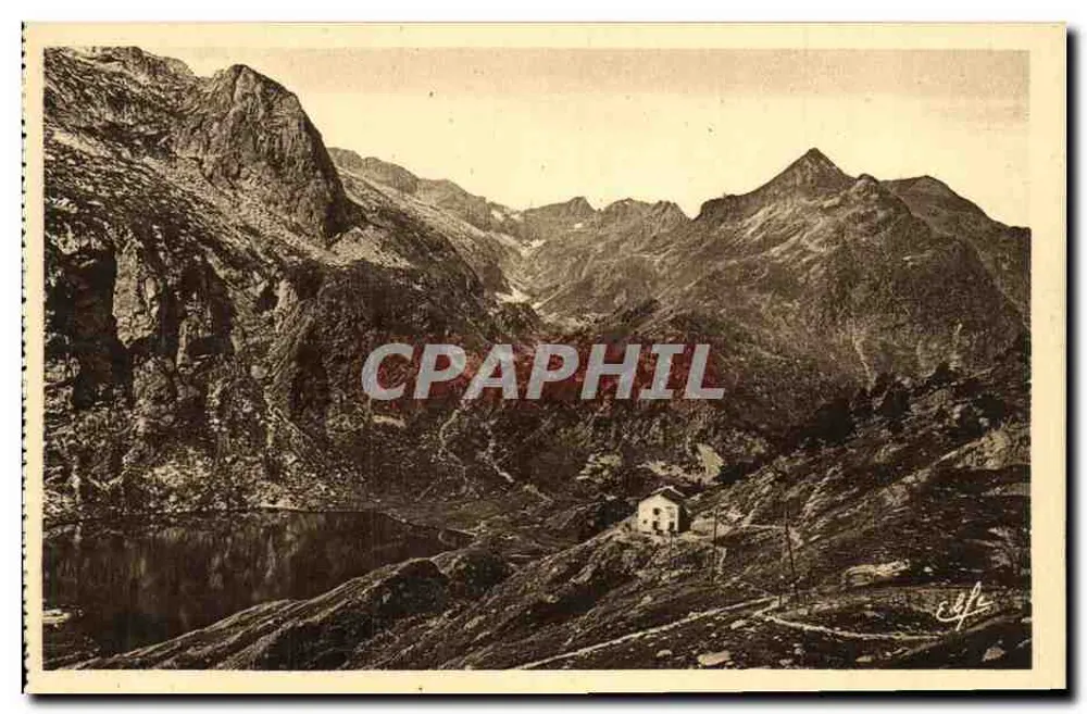Lago de Épiningo — Pirineus-Orientais — Héliogravure Labouche, Toulouse - Frente
