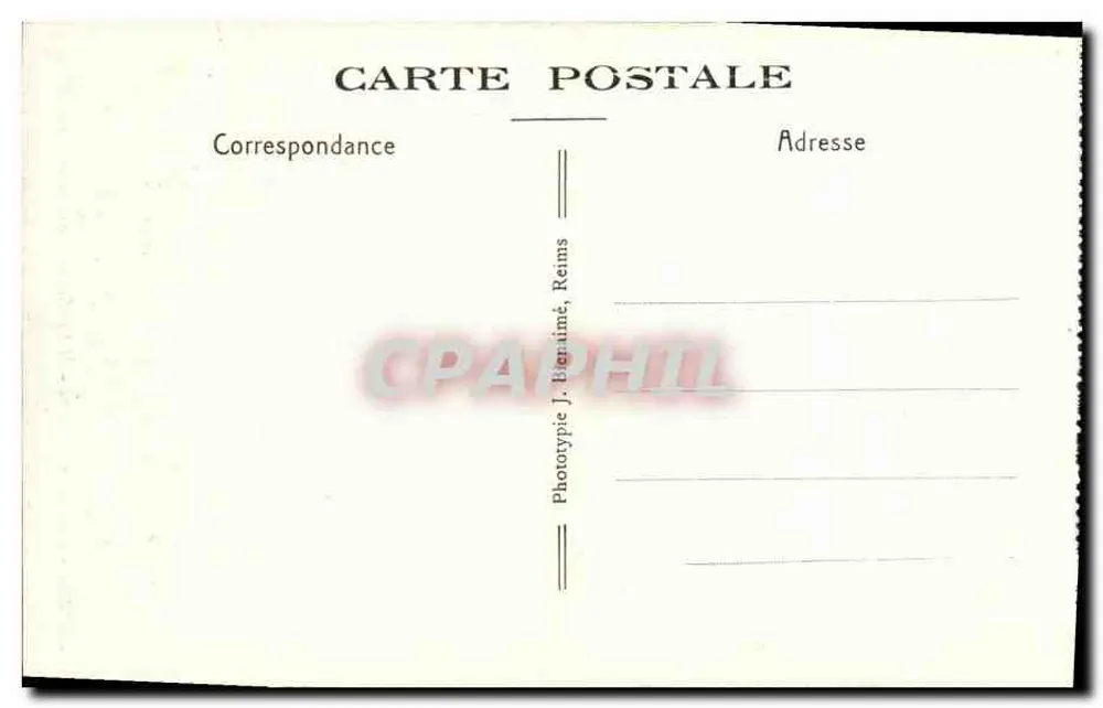 Reims - Basilika St-Remi - Hauptnave vor ihrer Zerstörung - Rückseite
