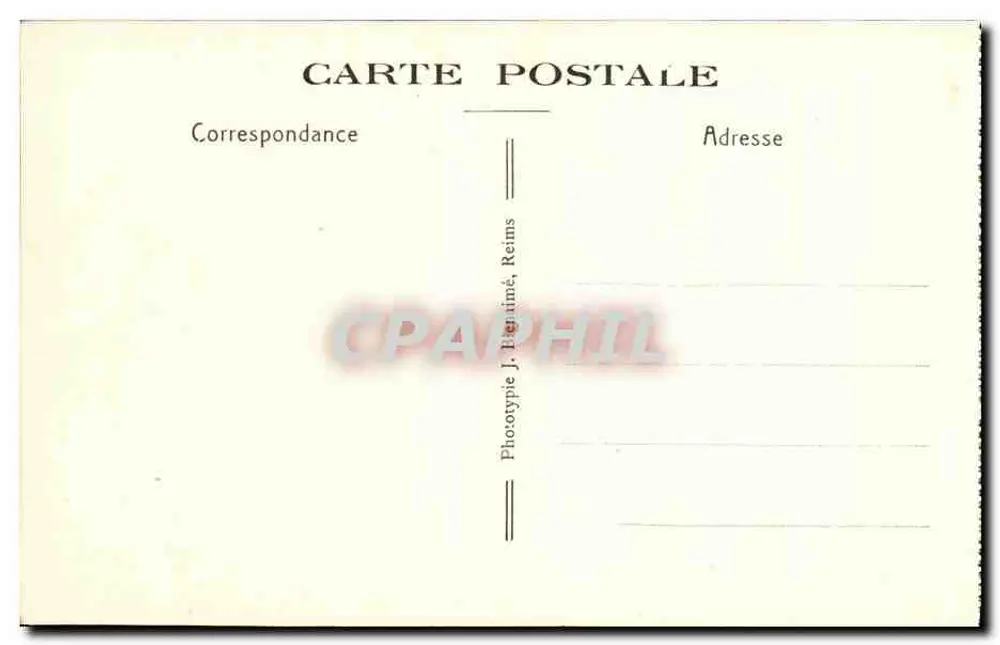 Reims — Basílica de São Remi, A Abside — Fototipia J. Ben timé, Reims - Verso