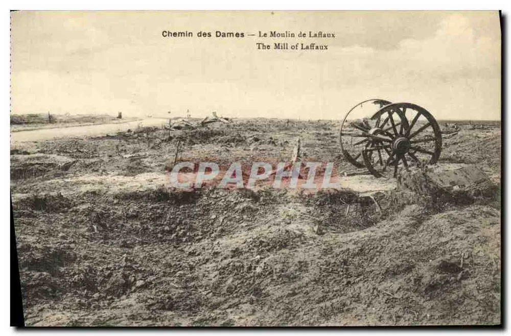 Chemin des Dames — Die Mühle von Laflaux — B. Nougardet et H. Lestrait, Sables - Vorderseite
