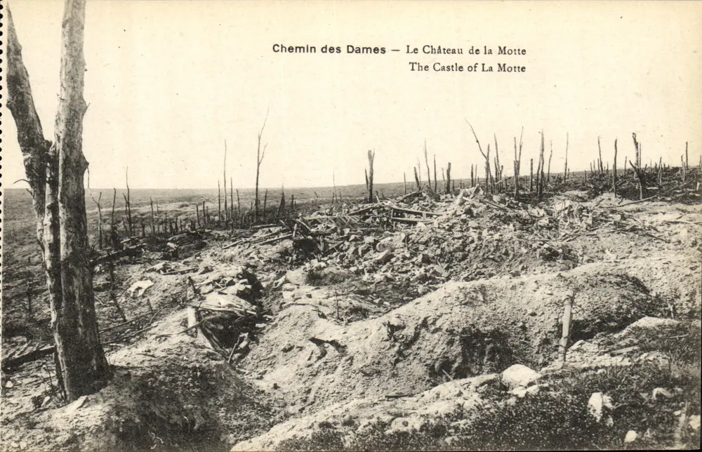 Chemin des Dames — Schloss la Motte — B. Nougardade et H. Lestrat, Solbans - Vorderseite