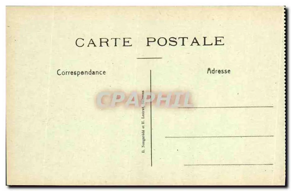Chemin des Dames — Schloss la Motte — B. Nougardade et H. Lestrat, Solbans - Rückseite