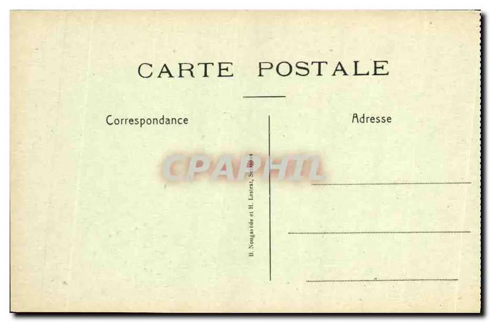 Chemin der Damen — Steinbruch Montparnasse — B. Nongarole et H. Lastat, Sébastopol - Rückseite