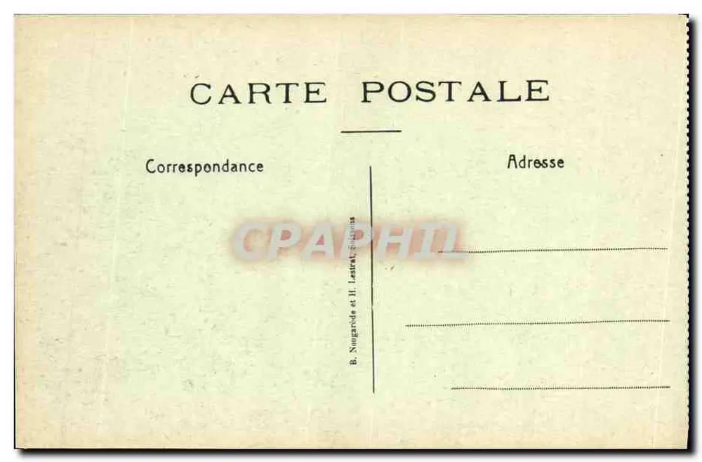 Chemin des Dames — Fort de la Malmaison — B. Nungardès et H. Lestrate, Verleger - Rückseite