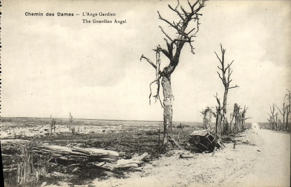 Chemin des Dames — Der Schutzengel — B. Nougard et H. Leutray, Sèvres - Vorderseite