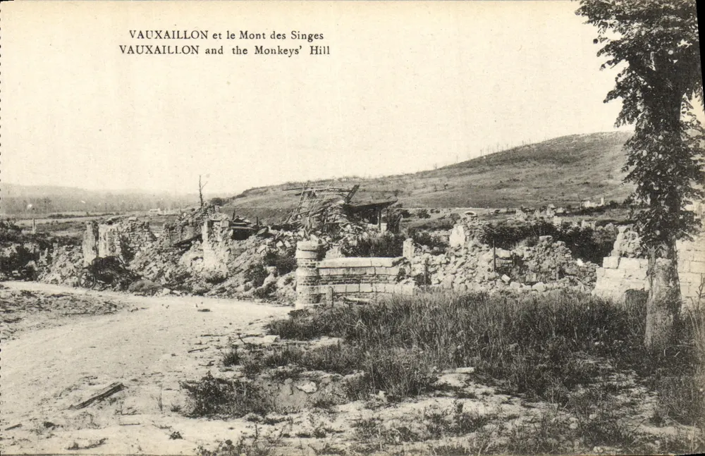 Vauxaillon und der Mont des Singes — Ruinen und Landschaft — B. Nougard et H. Leirat, Vauxaillon - Vorderseite