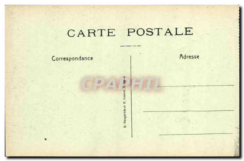 PINON — O Castelo — B. Nogaredé e H. Lastret, Série 1904 - Verso
