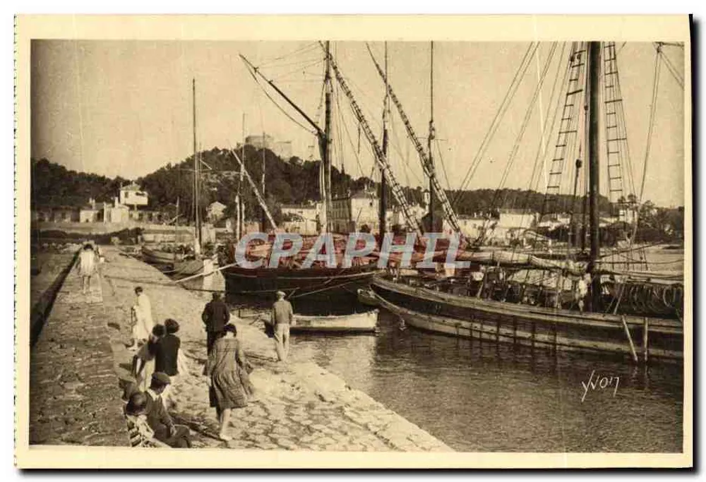 Porquerolles - Der Hafen und die Mole — Die Inseln von Hyères (Var) — Éditions d'Art YVON - Vorderseite