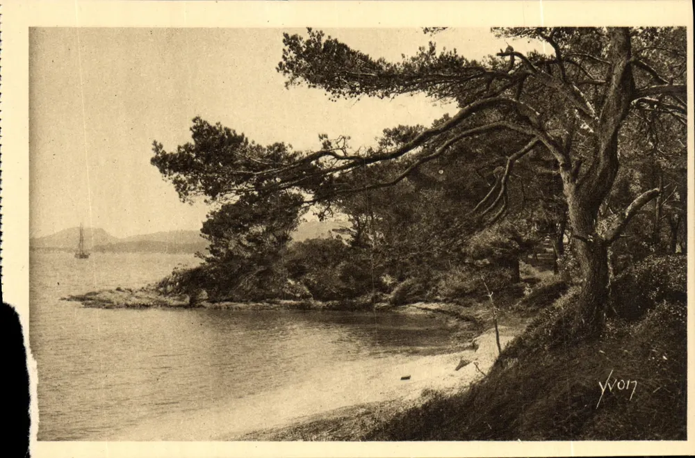 Porquerolles - La Plage d'Argent — Die Inseln von Hyères (Var) — Éditions d'Art YVON, Paris - Vorderseite
