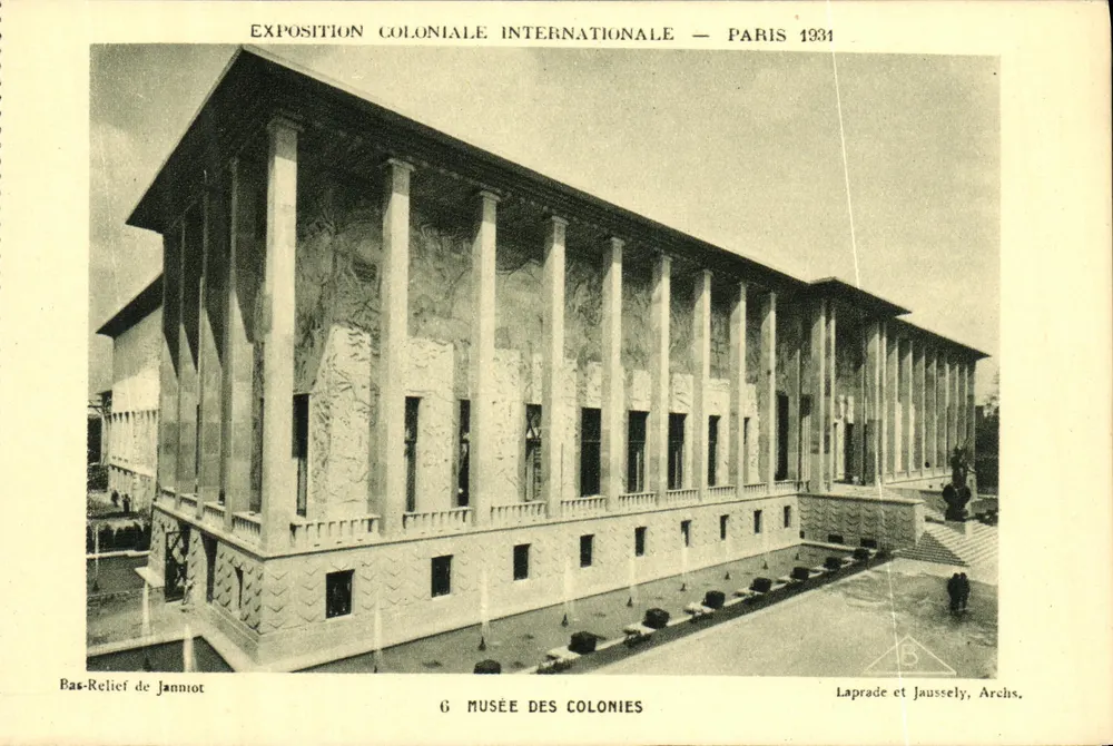 Museo delle Colonie — Esposizione Coloniale Internazionale — Parigi 1931 — Laprade et Jaussely, Archs. - Recto