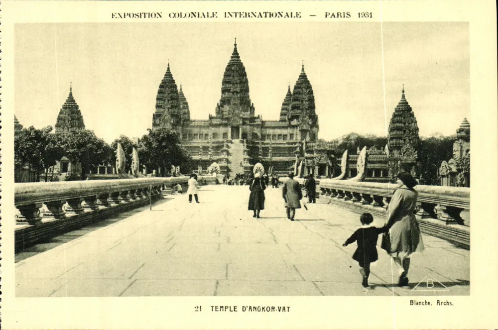 Tempel von Angkor Wat — Internationale Kolonialausstellung — Paris 1931 - Vorderseite