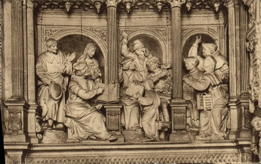 Les Saints de Solesmes — Le Recouvrement de Jésus au Temple (fin du xvième siècle) - Vorderseite