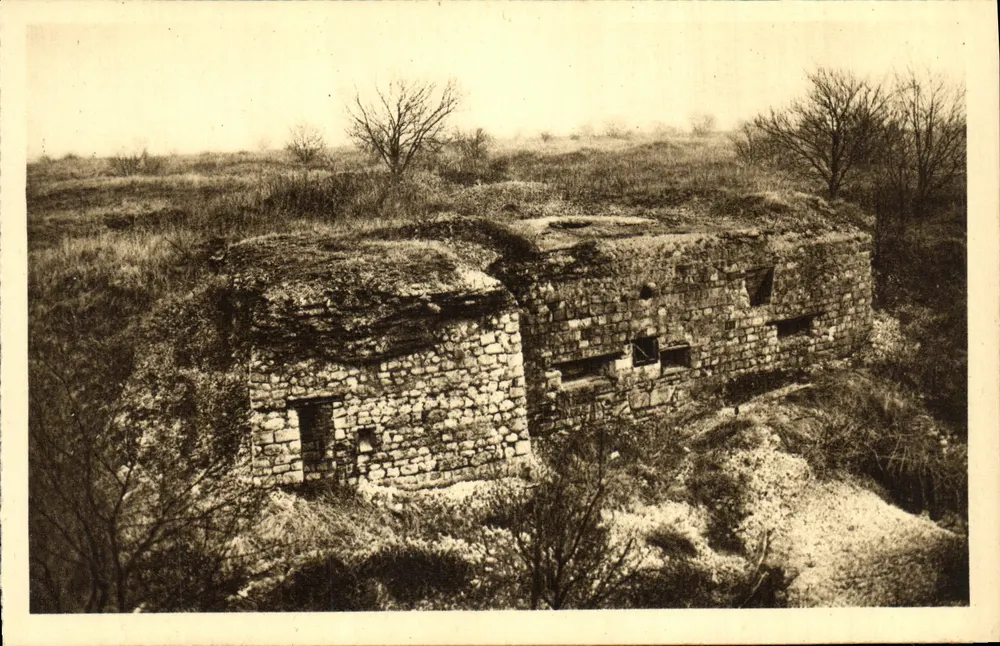 Fort de Vaux — Schluchtgräben - Vorderseite