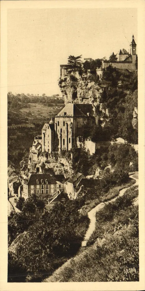 Rocamadour — Ansicht des Chemin de l'Hospitalet — Arts Graphique Toulouse - Vorderseite
