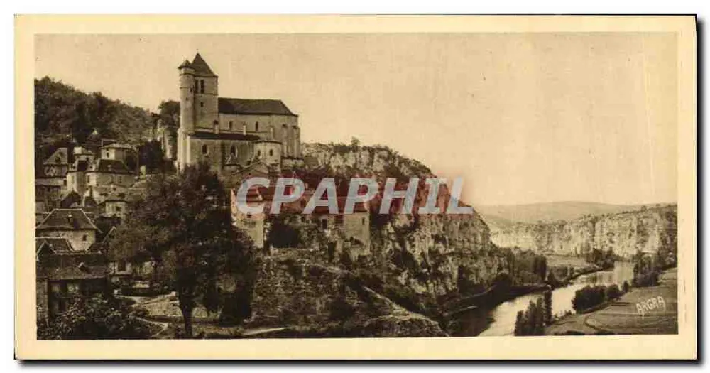 Saint-Cirq-Lapopie — Valle del Lot — Arts Graphique Toulouse - Anverso