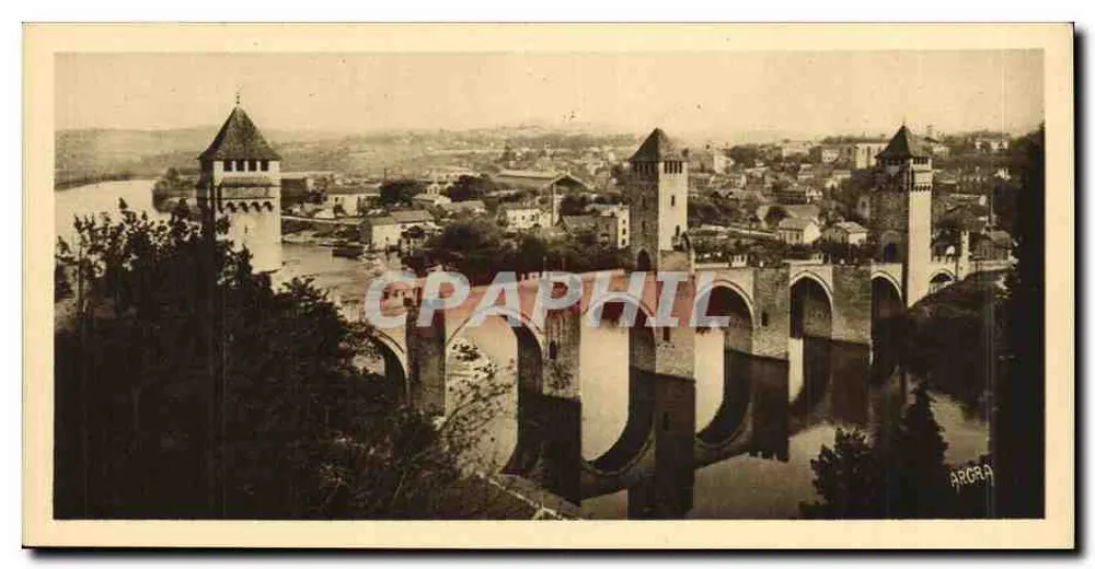 Gahors — O Ponte Valentré (século XIV) — Arts Graphique - Toulouse - Frente