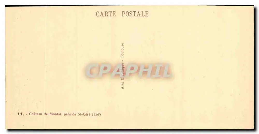 Castelo de Montal — perto de St-Céré (Lot) — Arts Graphique Toulouse - Verso