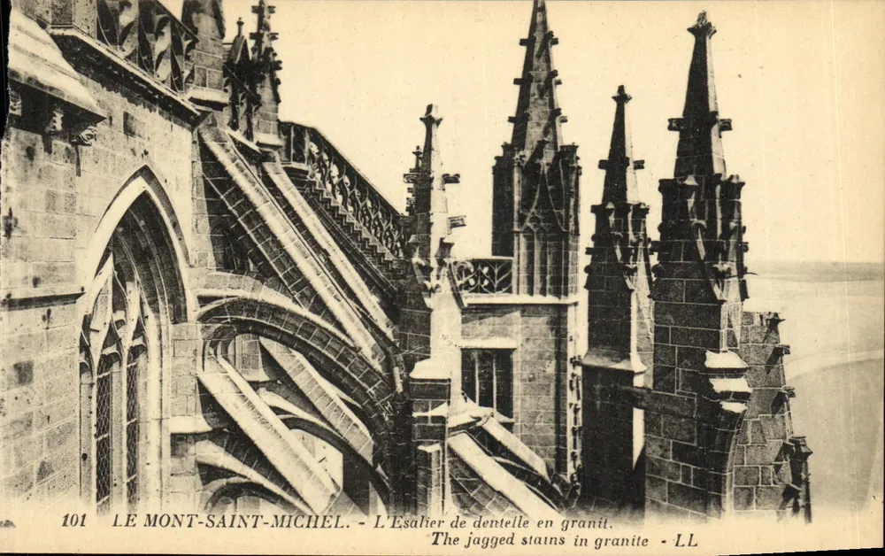 Mont Saint-Michel — Der Granit-Lace-Spire — LL, Nr. 101 - Vorderseite