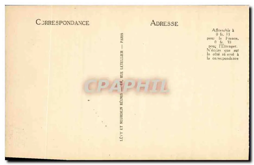 Mont Saint-Michel — Allgemeiner Blick von Osten — Verlag Lévy et Neurdein Réunis, Nr. 16 - Rückseite