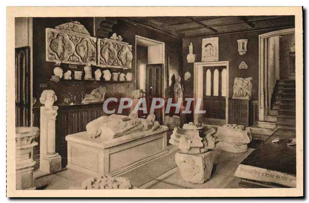 Alte Abtei von Jumièges — Museum der Steine — Verlag: Imp. Lévy & Neuburger, Paris - Vorderseite