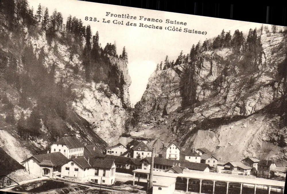 Französisch-schweizerische Grenze — Col des Roches (Schweizer Seite) — Verlag C. Lardier, Écouché - Vorderseite