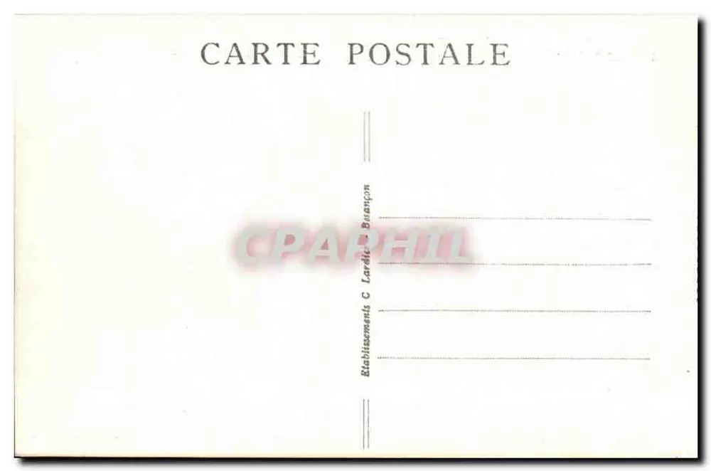 Eingang zu den Bassins du Doubs — Rocher de la Casquette und Rocher d'Hercule — Grenze Frankreich-Schweiz — C.L.B. n°839 - Rückseite