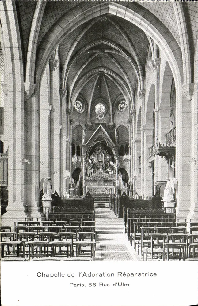 Kapelle der Reparierenden Anbetung — Paris, 36 Rue d'Ulm - Vorderseite