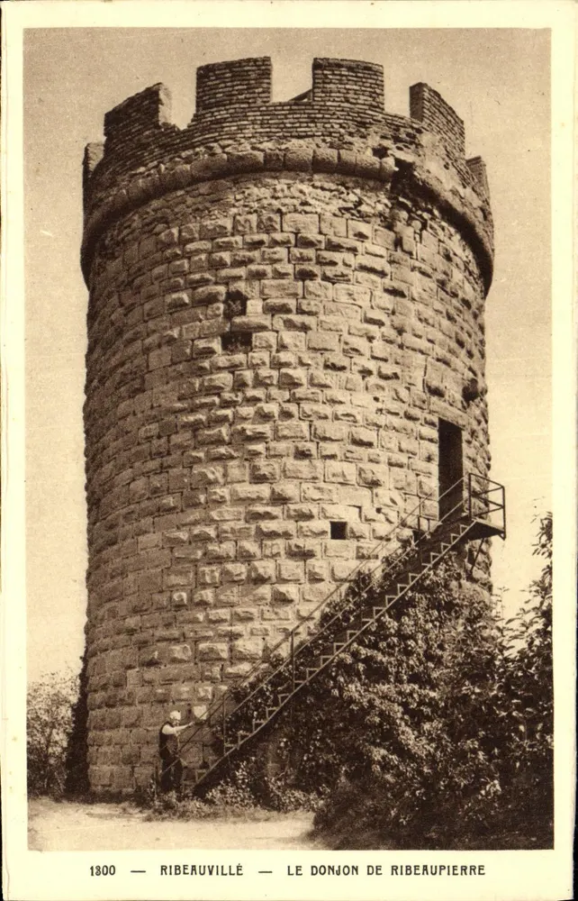 Het Donjon van Ribeauvillé — 1800 — Uitgave J. Bauch, Ribeauvillé - Voorkant