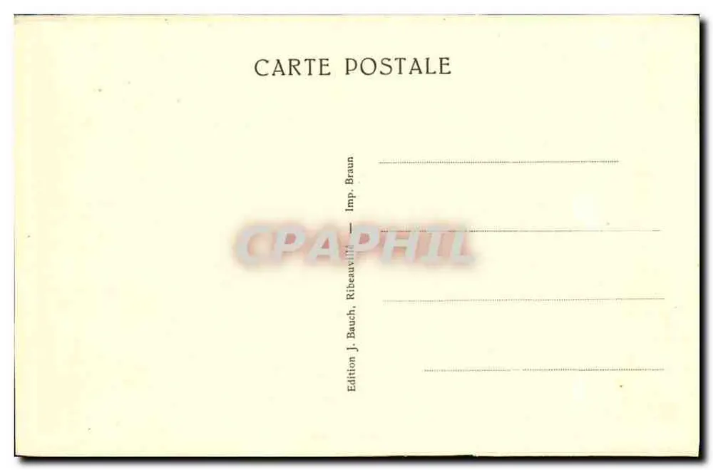 Ribeauvillé — Kasteel van San Ulrico — Uitgave J. Bauch, Ribeauvillé - Achterkant
