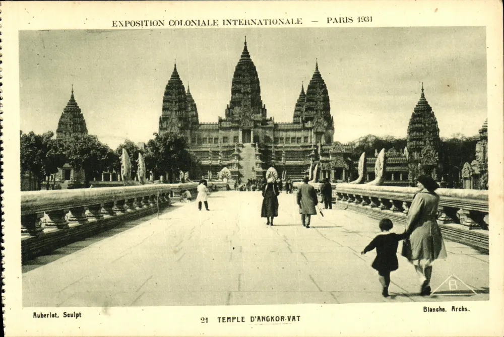 Tempel von Angkor-Vat — Internationale Kolonialausstellung — Paris 1931 — Ruberlat, Sculpt. — Blanche, Archs. - Vorderseite