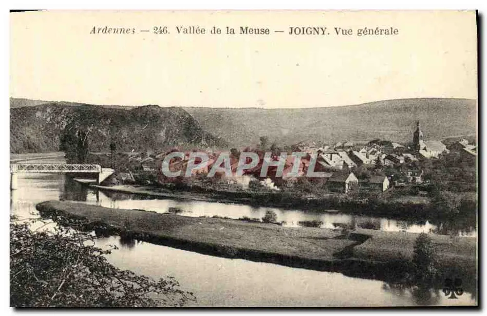 Ardenas — 246. Vale da Meuse — JOIGNY. Vista geral - Frente
