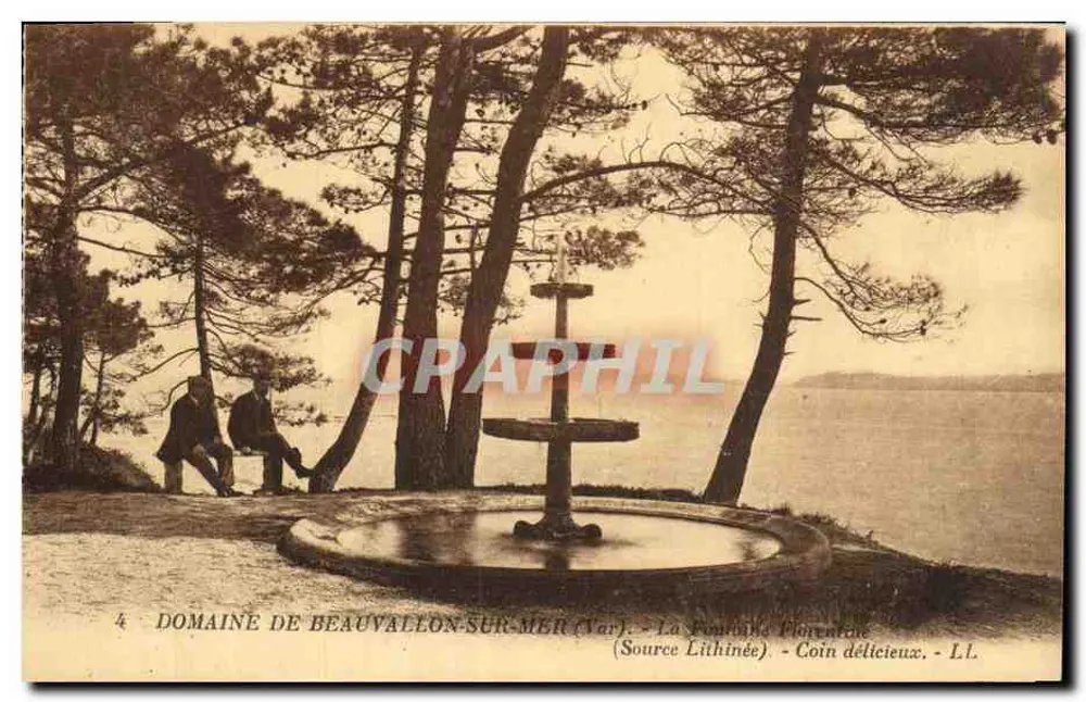 Domaine de Beauvallon-sur-Mer (Var) — Die Florentinische Quelle (Lithografische Quelle) — LL - Vorderseite