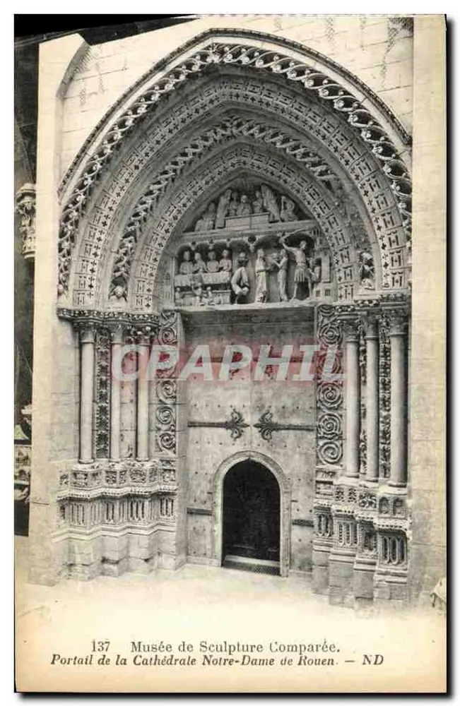 Portal der Kathedrale Notre-Dame de Rouen — Museum für Vergleichende Skulptur — ND - Vorderseite