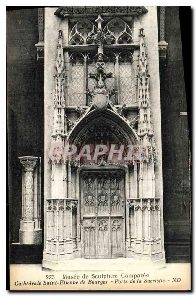 Kathedrale Saint-Étienne in Bourges — Tor der Sakristei — Museum für vergleichende Skulptur — Nr. 225 - Vorderseite